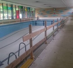 Sanierung in der Schwimmhalle